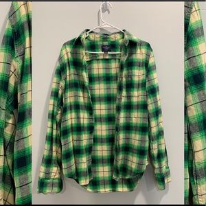 Green American Eagle Flannel